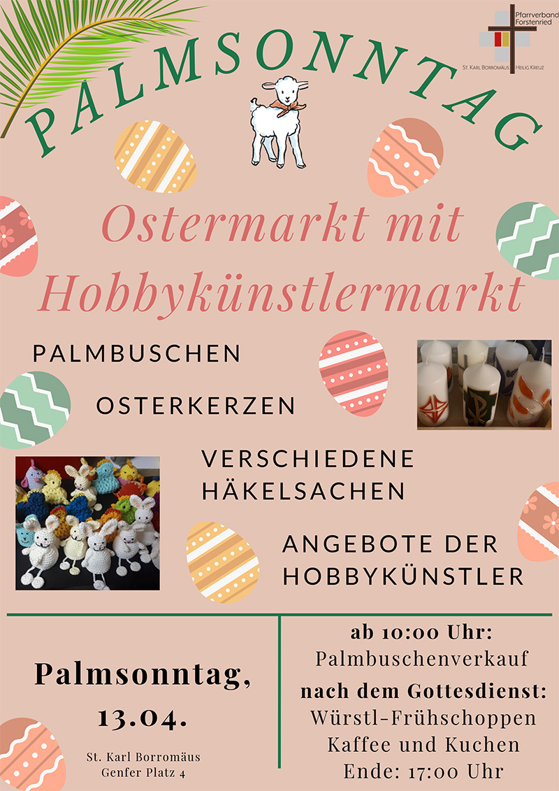 Bild vom Plakat vom Hobbykünstlermarkt 2025
