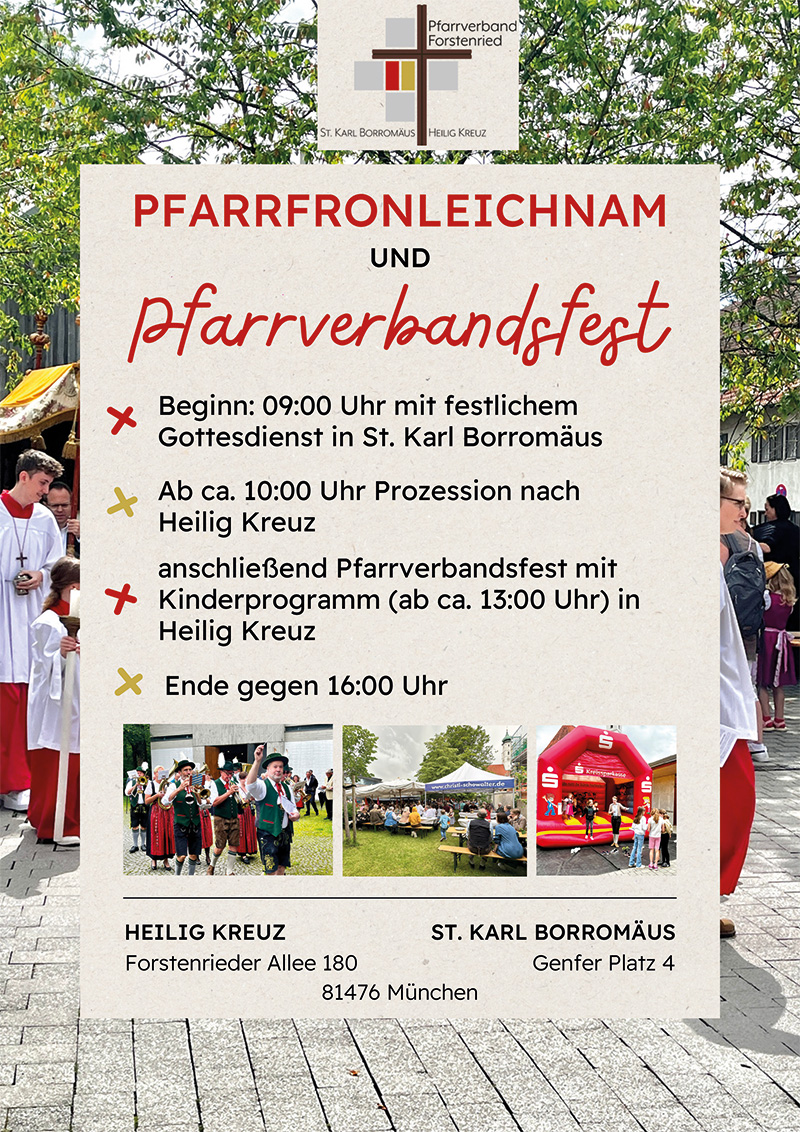 Bild vom Plakat zu Pfarrfronleichnam 2025