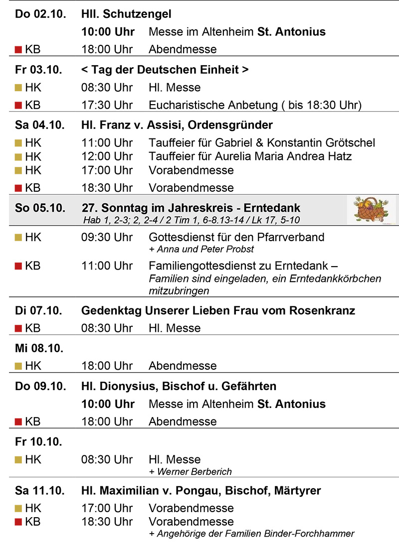 Gottesdienstanzeiger 2025 KW 41 und 42, Seite 3