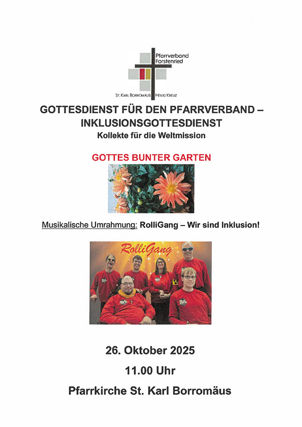 Plakat Inklusionsgottesdienst