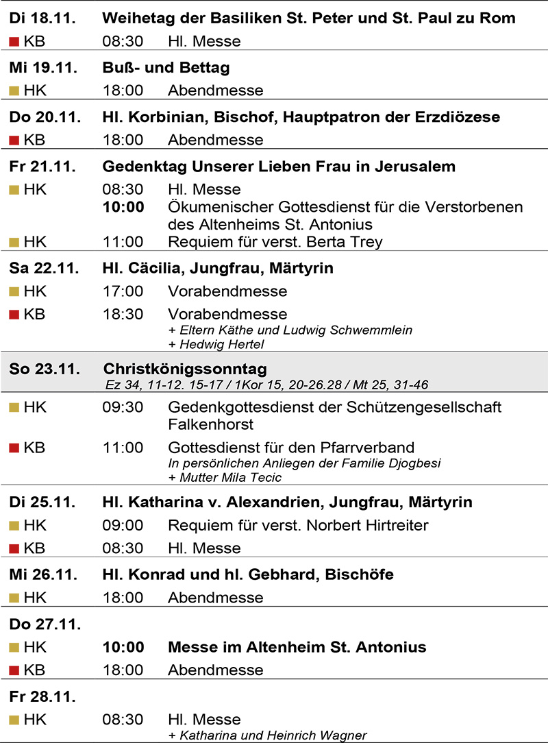 Gottesdienstanzeiger 2025 KW 46, Seite 3