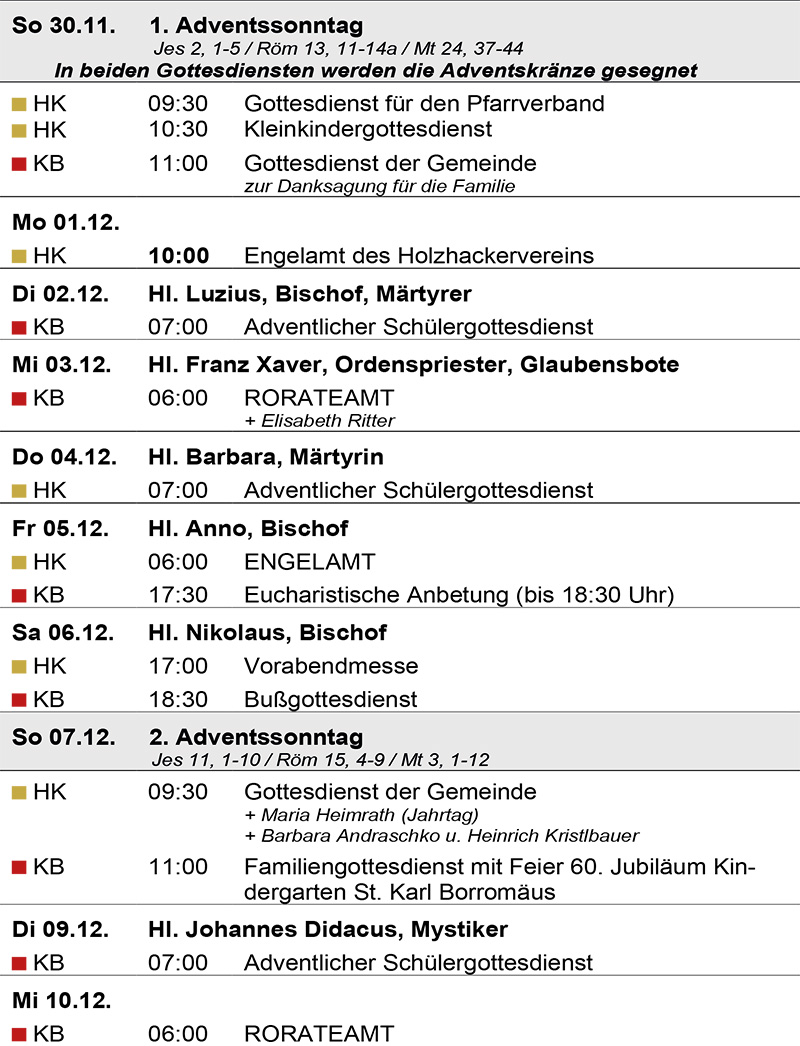 Gottesdienstanzeiger 2025 51, Seite 2