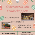 Palmsonntag: Ostermarkt mit Frühschoppen