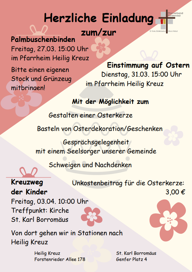 Einstimmung auf Ostern