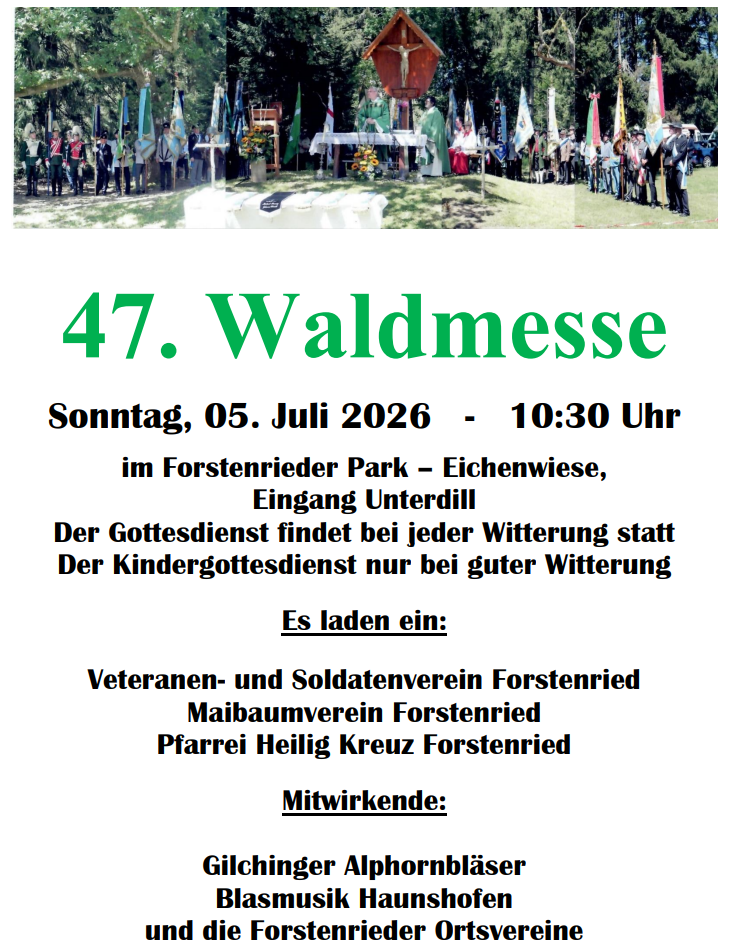Waldmesse im Forstenrieder Park