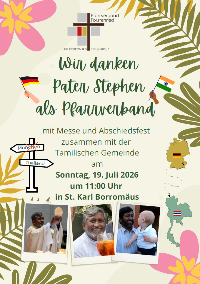 Gottesdienst zur Verabschiedung von Pater Stephen