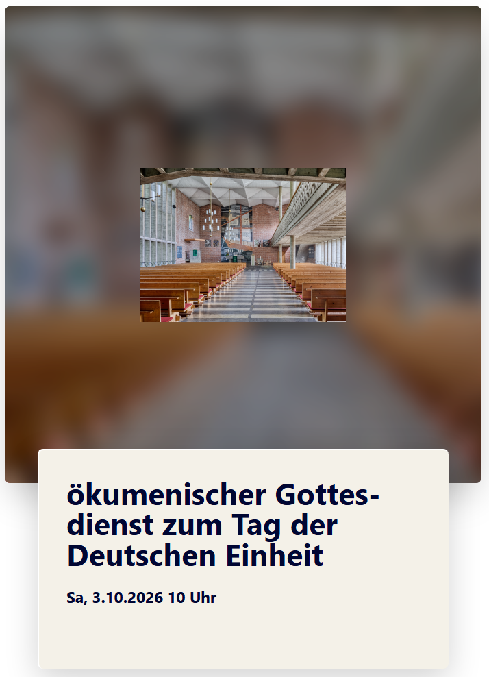 Ökumenischer Gottesdienst zum Tag der Deutschen Einheit