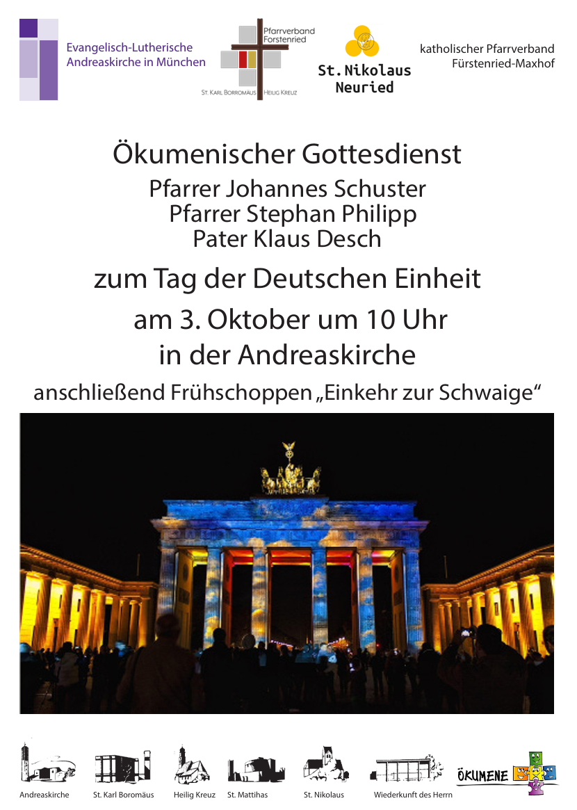 Ökumenischer Gottesdienst zum Tag der Deutschen Einheit